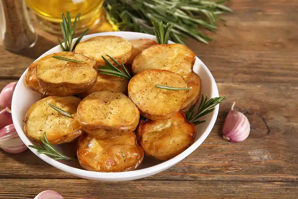 Pomme de terre avec sauce campagnarde